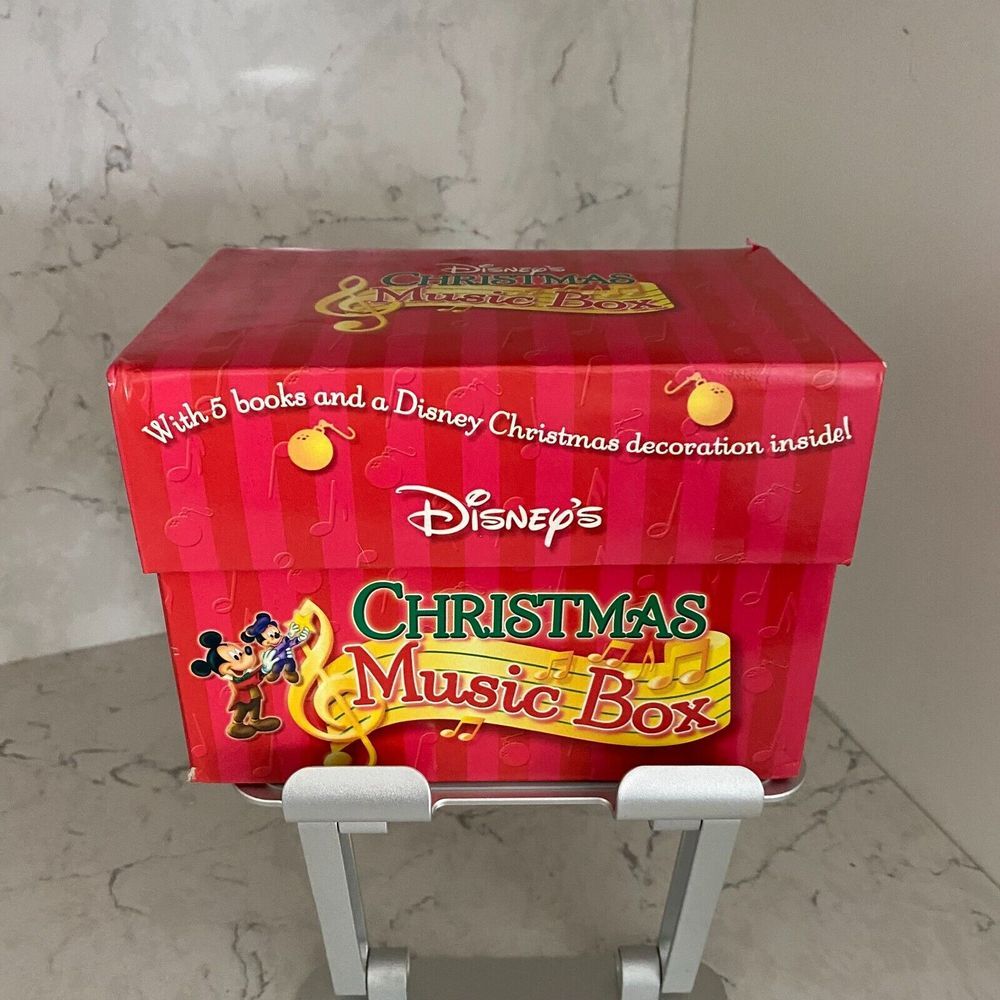 2002 Disney's Christmas Merry Music Box with 5-Storybooks Only